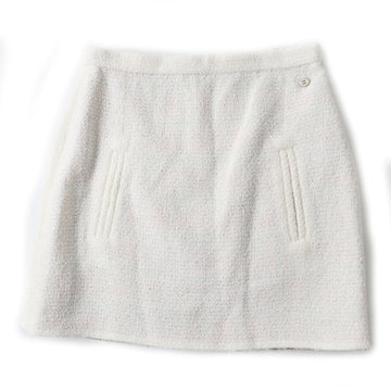 Chanel Tweed Skirt P62765 Ecru 42