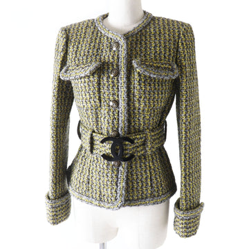 Top Quality Chanel P57148 Coat with COCO Mark Buttons