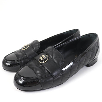 Chanel COCO no mark Matelasse Flat Pumps Leather 36.5