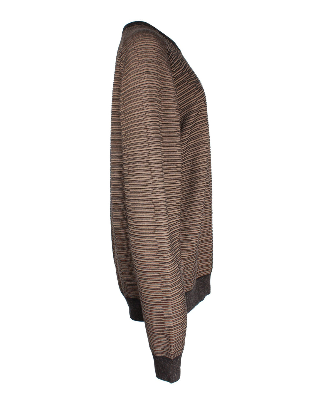 Louis Vuitton Oversized Stripe Sweater in Brown Cotton