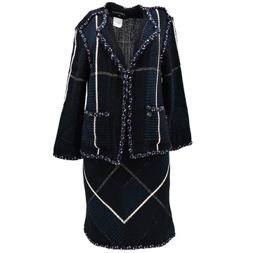 Chanel Cruise 2007 tweed open-front jacket skirt suit #36 #40