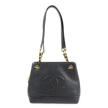 Chanel Caviar Skin Coco no mark Chain Tote Bag Shoulder Bag