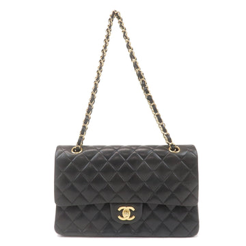 Chanel Matelasse 25 Lamb Skin Double Flap Shoulder Bag A01112