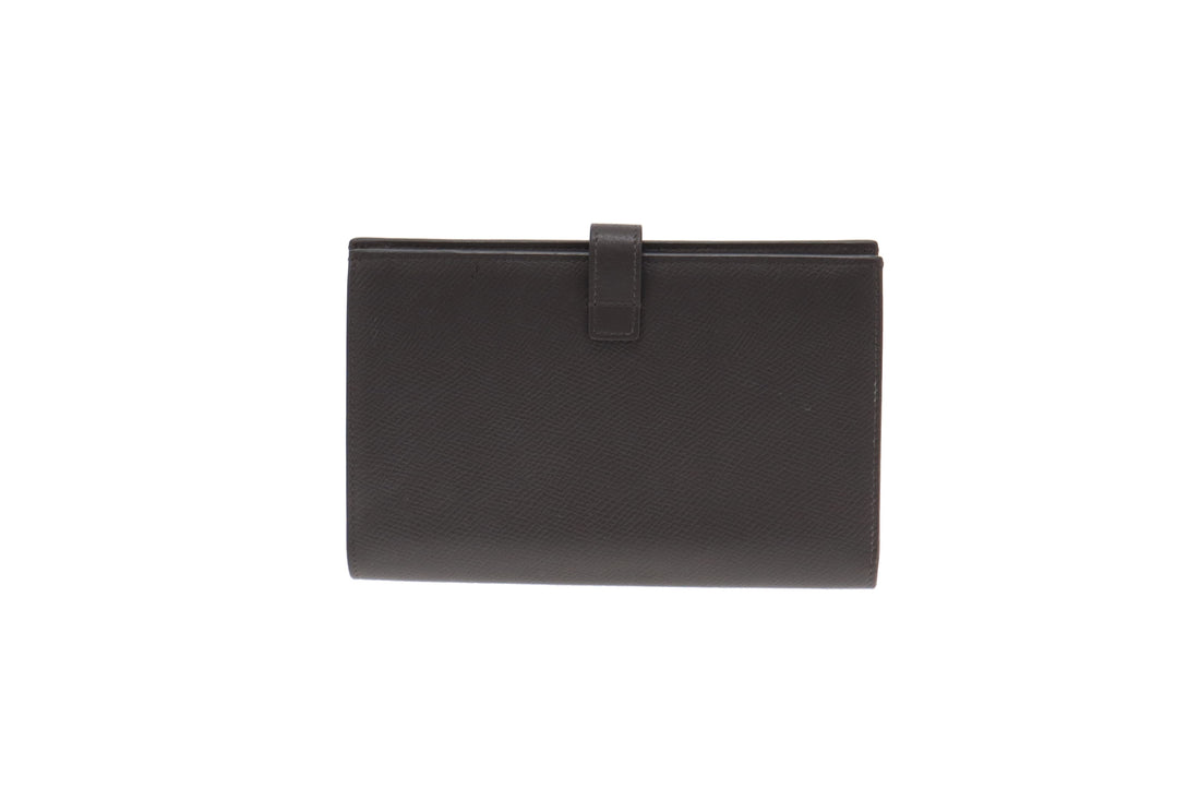 Celine Large Grey Strap Wallet