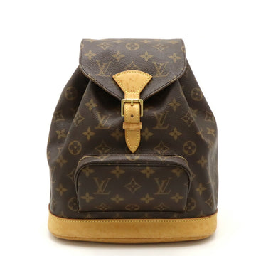 Louis Vuitton Montsouris Mm  Canvas Backpack Bag