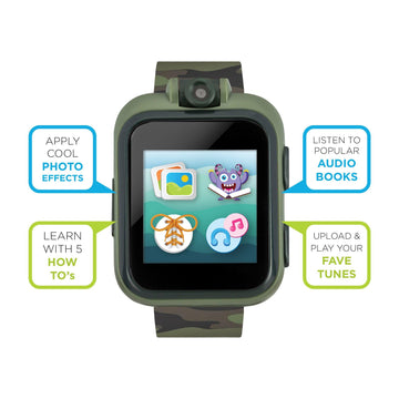 PlayZoom 2 Kids Smartwatch: Olive Camouflage Print