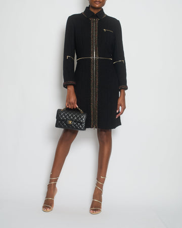 Pearl Street Bags Chanel 10/A Tweed Paris Shanghai CC Logo Coat Size FR 44 (UK 16)