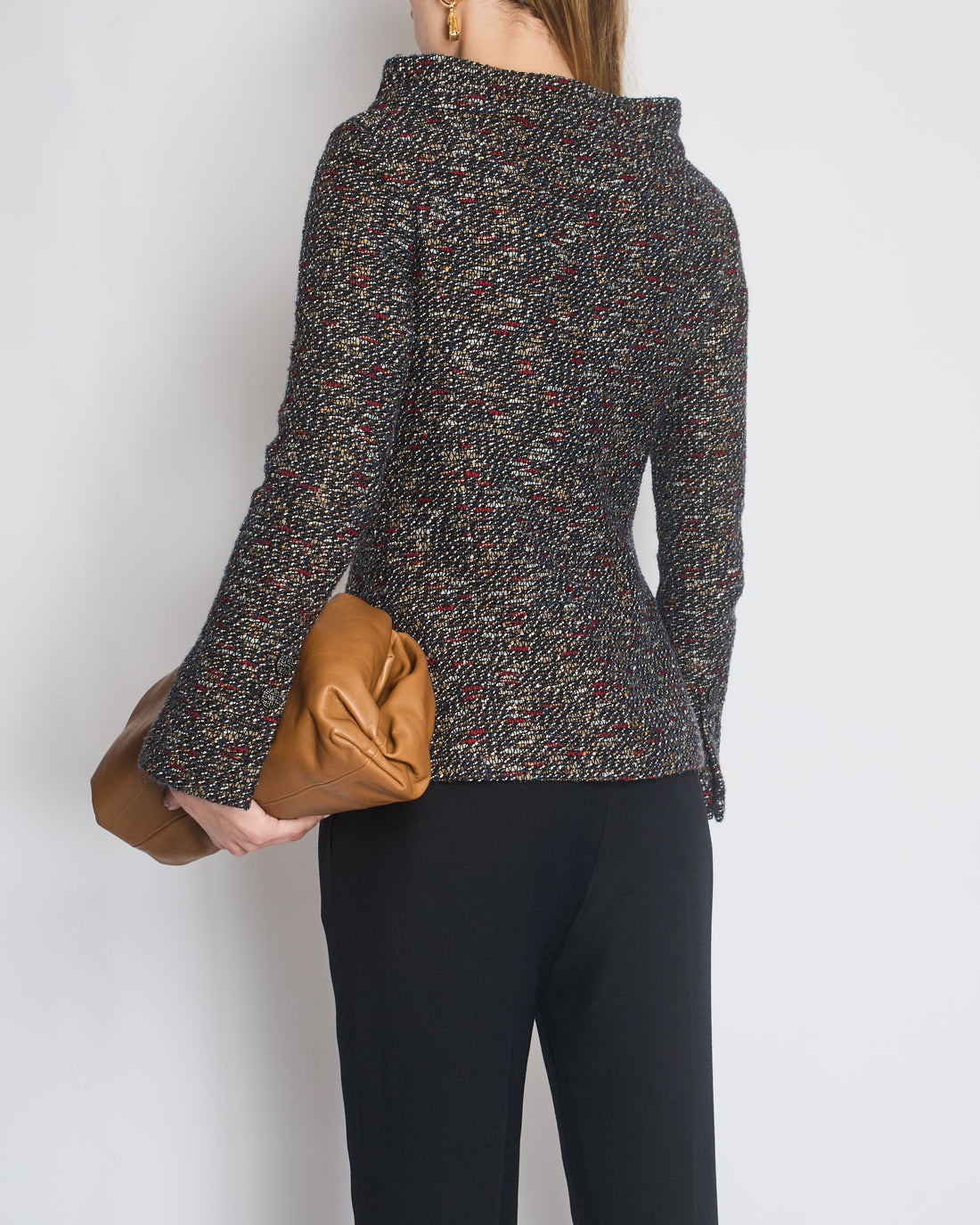 Pearl Street Bags Chanel Runway Brown Fantasy Tweed Button Down Jacket Size FR 36 (UK 8)