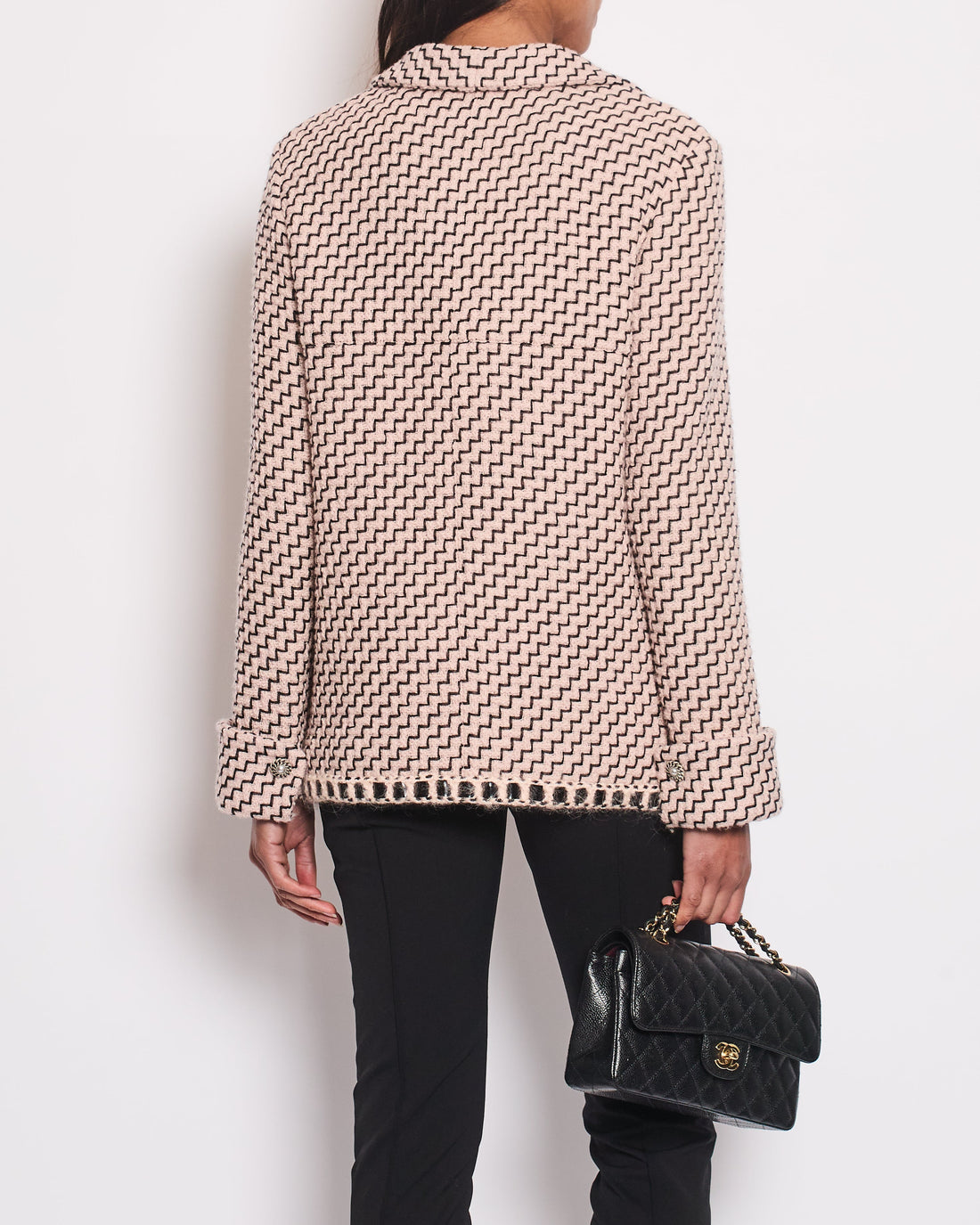 Pearl Street Bags Chanel Paris / Rome Tweed and Lace Jacket with CC Button Detail Size FR 40 UK 12)