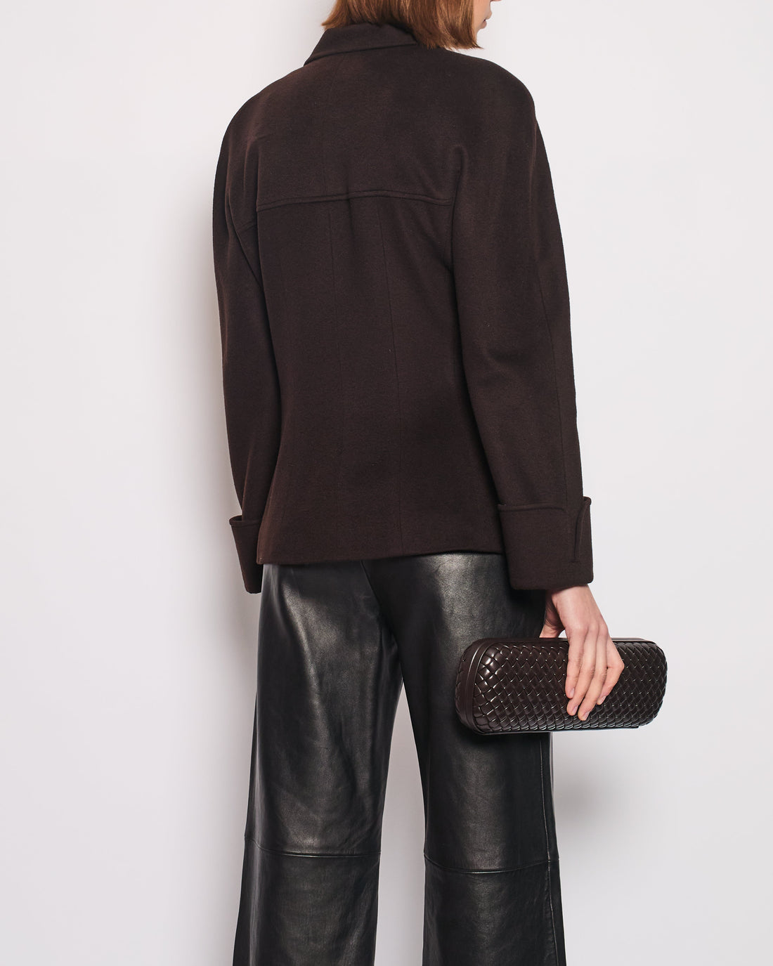 Pearl Street Bags Chanel 98A Brown Cashmere Coat With Shoulder Pads and Pocket Details FR 42 (UK 14)