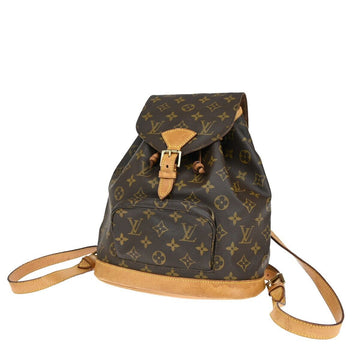 Louis Vuitton Montsouris Mm  Canvas Backpack Bag