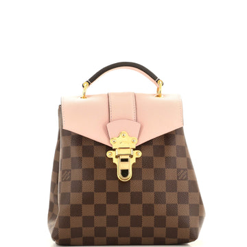 Clapton Backpack Damier and Leather