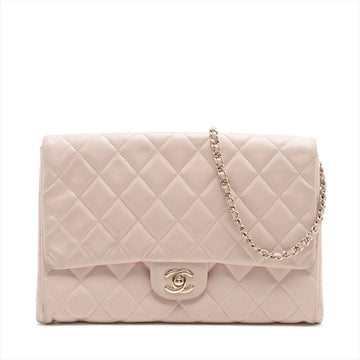 Chanel Mattress kin Chain Shoulder Bag Pink Gold  15th