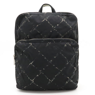 Chanel  Travel Line Rucksack Backpack  Nylon  Black Black Blumin