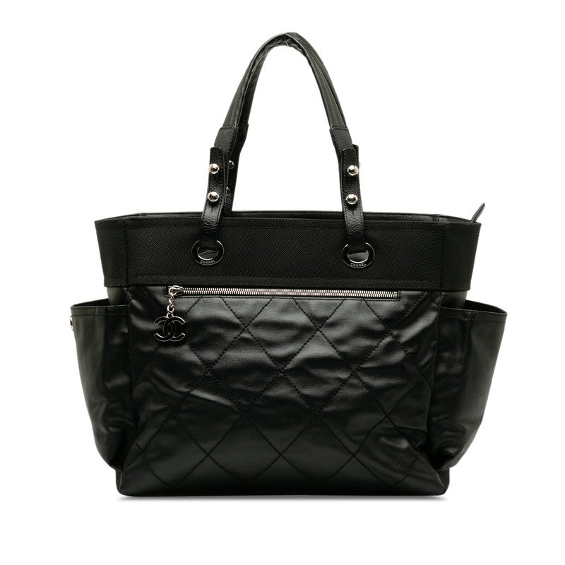 Chanel COCOno mark PARIBIARITZ GM Tote BAG BLACK PVC LINKS LEADER LADY  Chanel SHOPPING no markET SHOPPING CHANEL