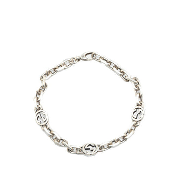 Gucci Interlocking G Silver Chain Bracelet