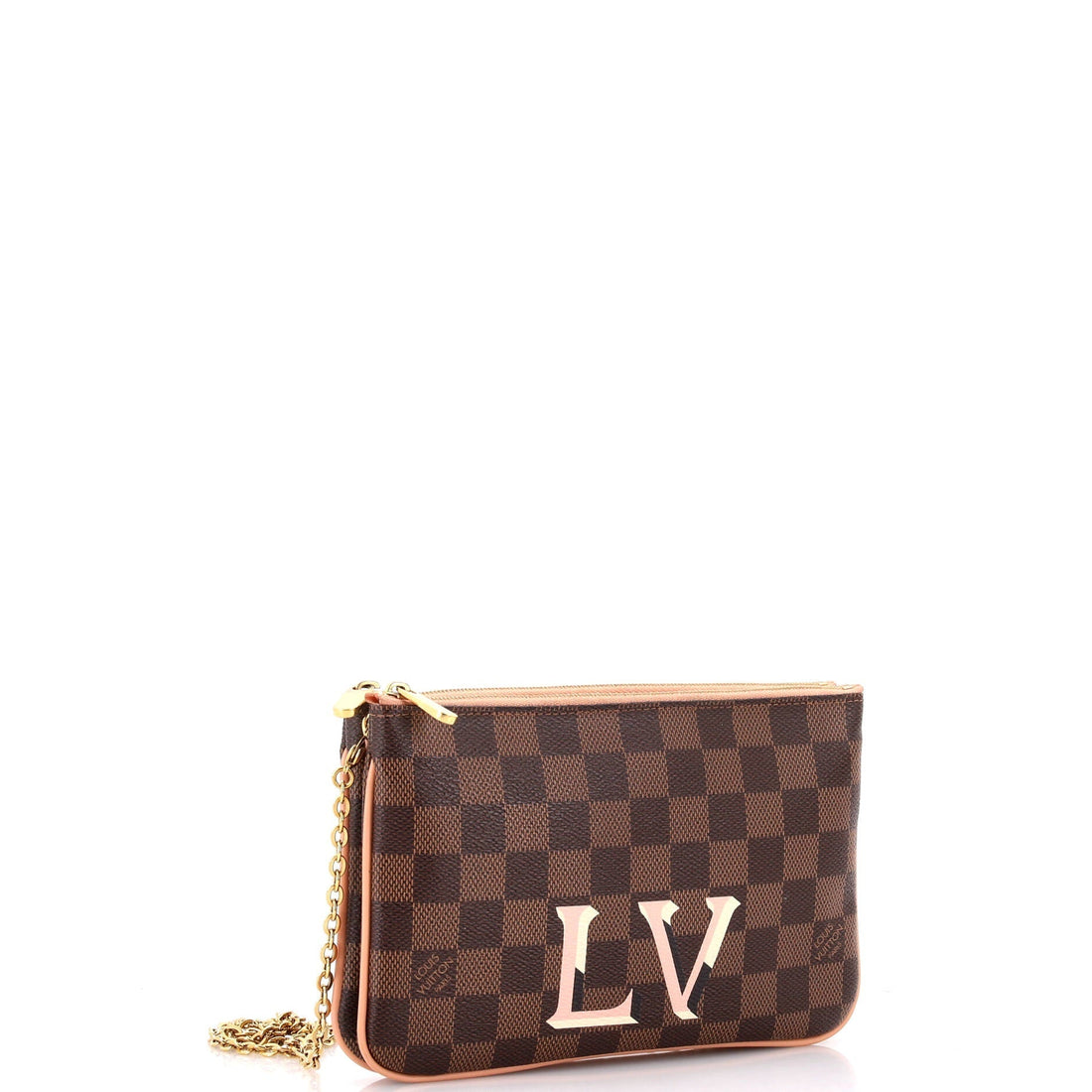 Double Zip Pochette Damier