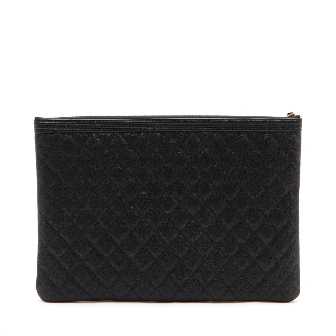 Chanel Boy  Chanel Caviar S Clutch Bag Black Gold  25th