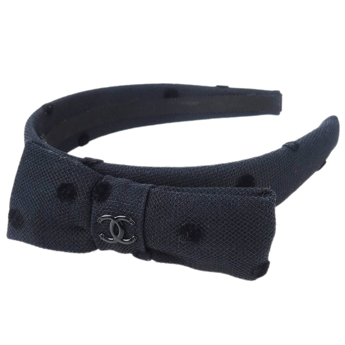 Chanel Bow Headband Black