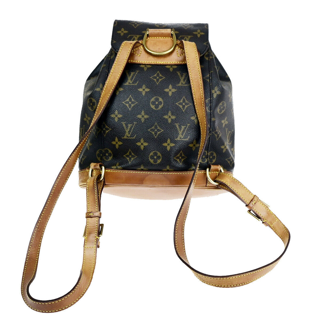 Louis Vuitton Montsouris Mm  Canvas Backpack Bag