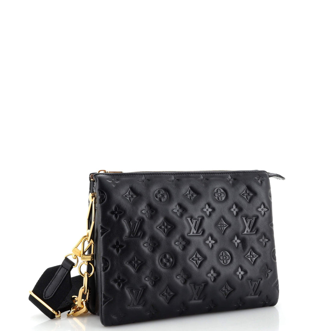 Coussin Bag Monogram Embossed Lambskin PM