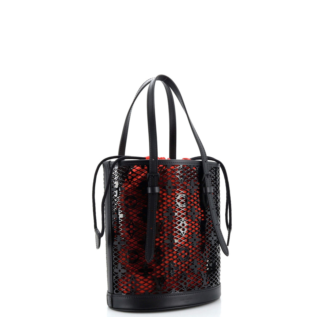 Bucket Bag Monogram Lace Leather PM