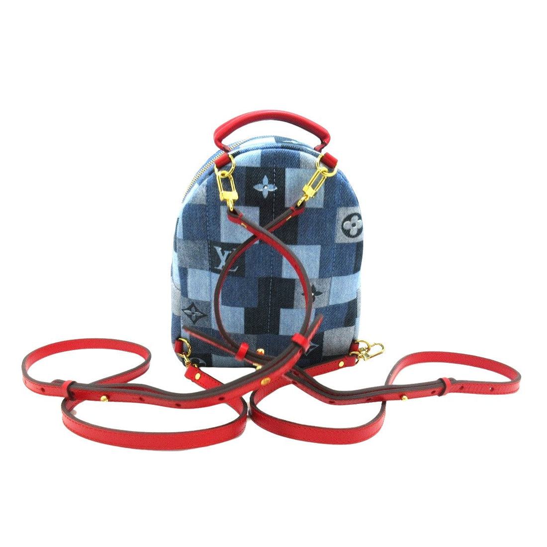 Louis Vuitton Palm Springs Mini   - Jeans Backpack Bag