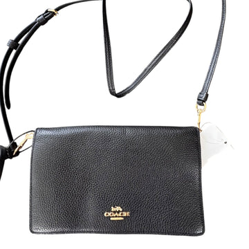 Handbag Designer By Coach In Black, Size:Small