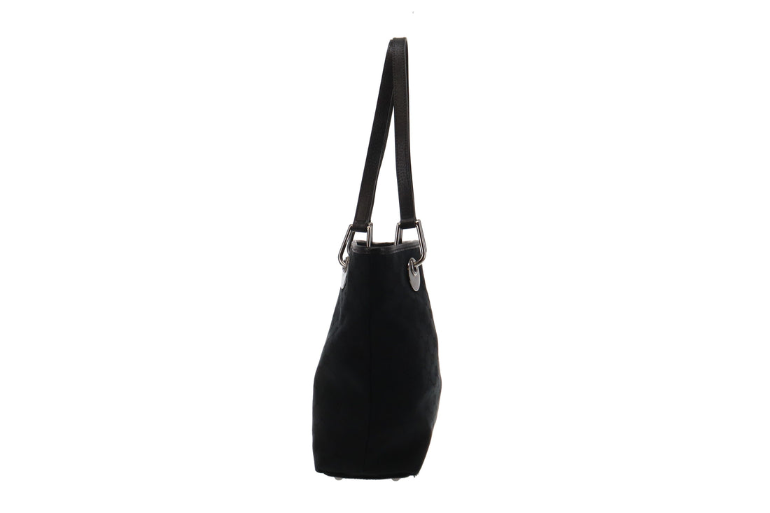 Gucci Black GG Canvas  Bucket Bag