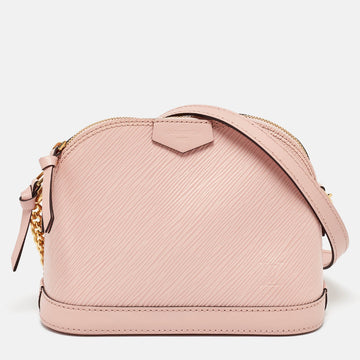 Louis Vuitton Rose Ballerine  Leather Mini Alma Bag