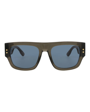 Square-Frame Recycled Acetate Sunglasses