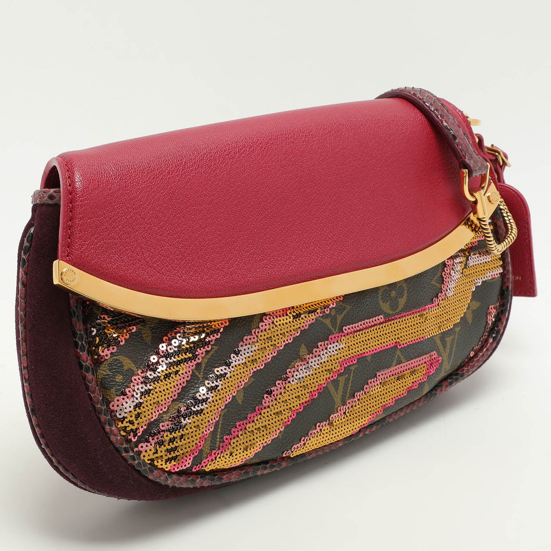 Louis Vuitton Multicolor Monogram Canvas And Sequin Savage Club Clutch