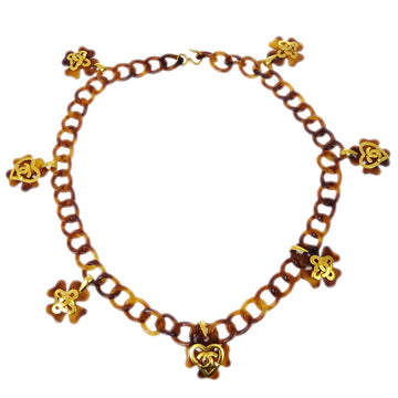 Chanel Acrylic Chain Belt Clover 95P Small New
