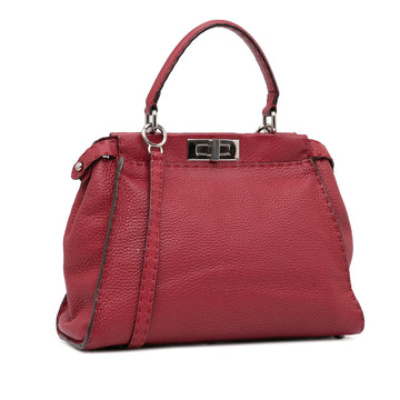Fendi Selleria Peekaboo Medium Red