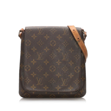 Louis-Vuitton Monogram Mtte Salsa Short Strap Brown