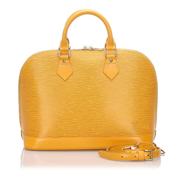 Louis-Vuitton Epi Alma PM Citron Yellow