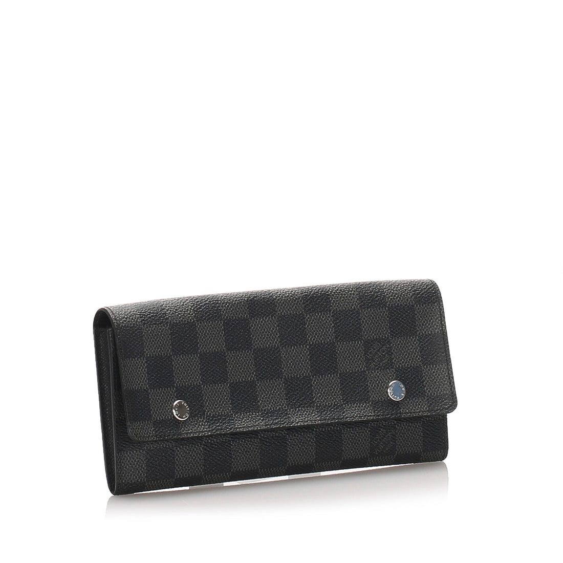 Louis-Vuitton Louis Vuitton Damier Graphite Portefeuille Long Modulable Wallet Black