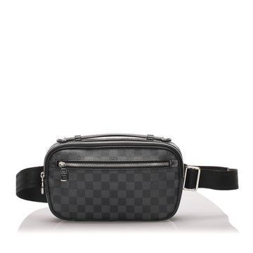 Louis-Vuitton Damier Graphite Ambler Belt Bag