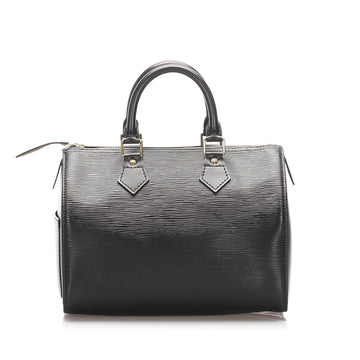 Louis-Vuitton Black Epi Leather Speedy 25