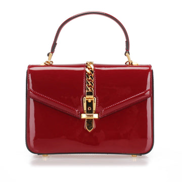 Gucci Sylvie 1969 New 1:1 Repl Leather Satchel Red