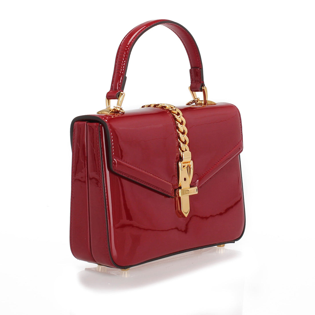 Gucci Sylvie 1969 New 1:1 Repl Leather Satchel Red