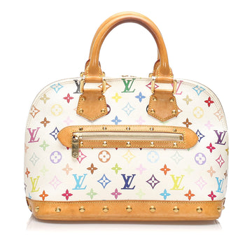 Louis-Vuitton Monogram Multicolor Alma PM White