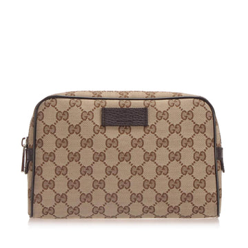 Gucci GG Canvas Belt Bag Brown SHW