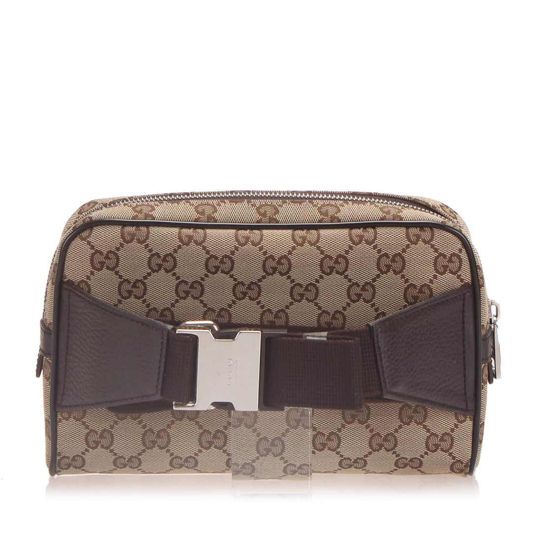 Gucci GG Canvas Belt Bag Brown SHW