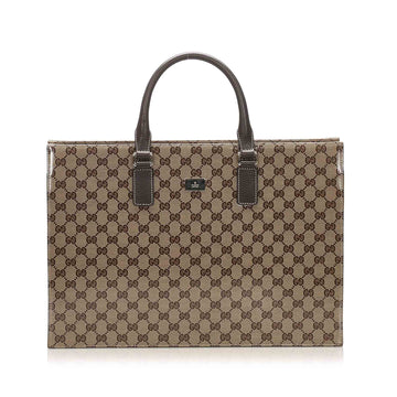 Gucci GG Crystal Business Bag Brown