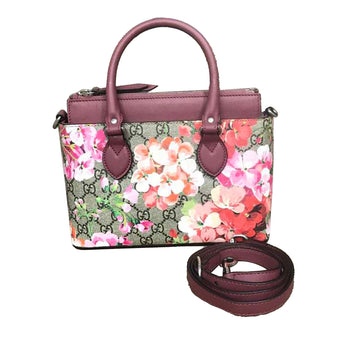 Gucci Small GG Blooms Satchel Brown