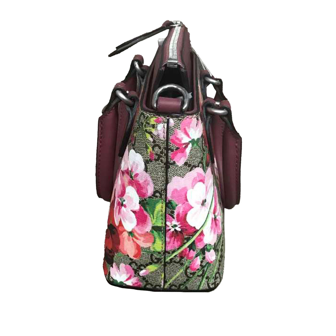 Gucci Small GG Blooms Satchel Brown