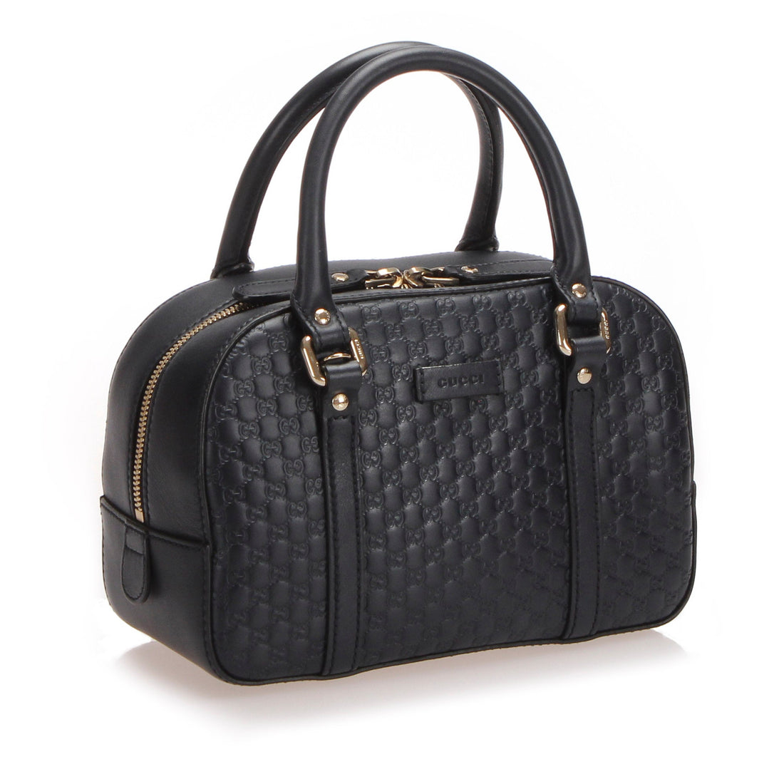 Gucci Microguccissima Satchel in Black with GHW