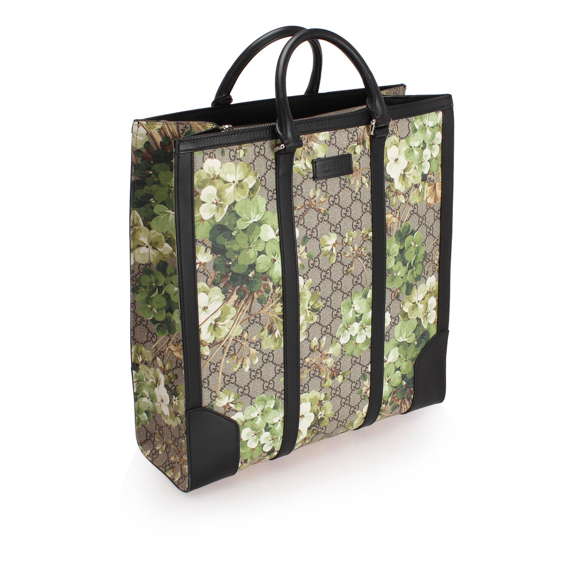 Gucci GG Supreme Blooms Tote in Brown with SHW