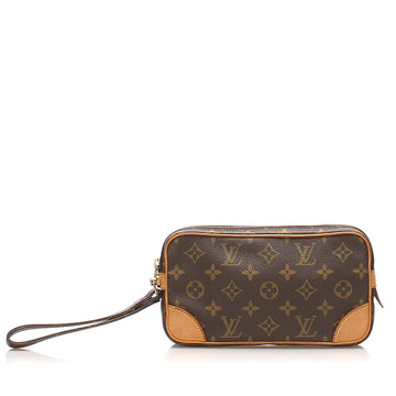 Louis-Vuitton Monogram Marly Dragonne PM Wristlet